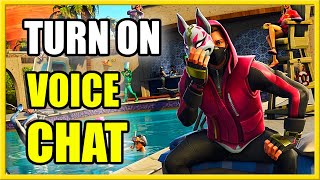 How to TURN ON or OFF Voice Chat in FORTNITE (NEW UPDATE)