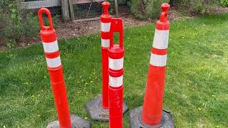 Deploying Delineator Tubes and a Grabber Cone