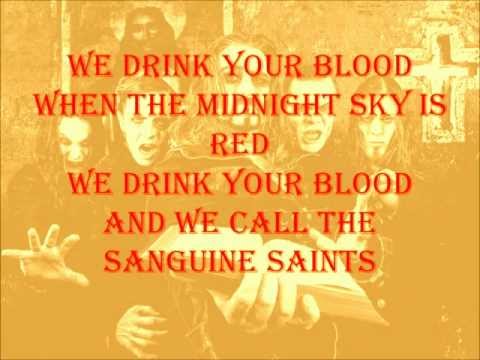 Powerwolf - We drink your blood (Lyrics)