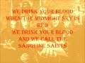 Powerwolf - We drink your blood (Lyrics) 