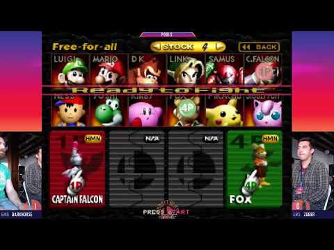 Sunset Blast - Darkhorse (Falcon) Vs. Zuber (Fox) SSB64 Pools - Smash 64