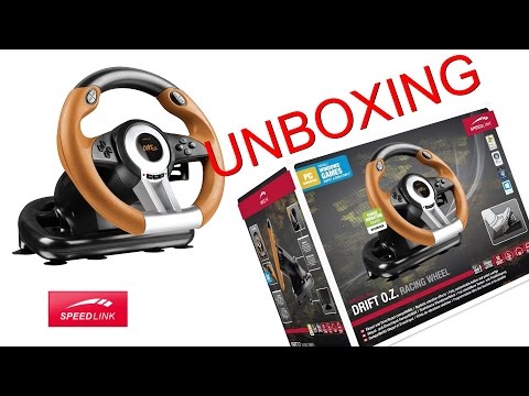 Unboxing: Speedlink Drift O.Z Lenkrad PC/HD - damit macht Fahren Spaß - German