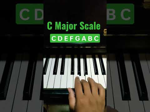 C Major Scale - Easy Piano Tutorial
