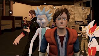 Rick and Marty  - VR CHAT -  Random Happenings at the Blackcat restaurant