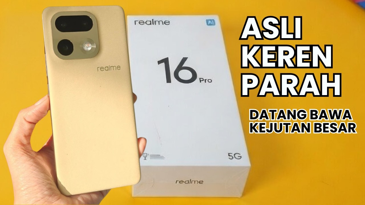 SIAPIN THR‼️REALME 16 PRO 5G RESMI, INI SIH UPGRADE PALING NIAT