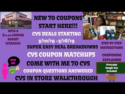 Super Easy New Couponer Deals~CVS Coupon Matchups Deals Starting 3/10/19~In Store Walkthrough~EASY❤️