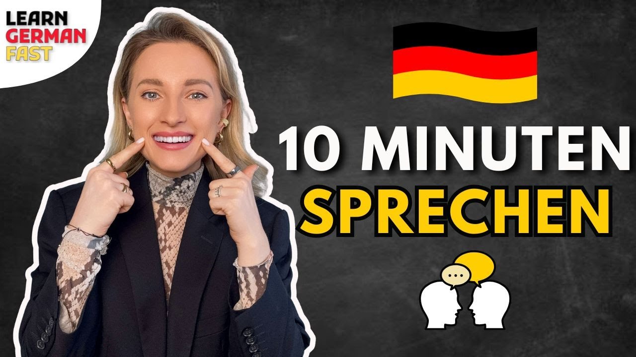 10 Minuten SPRECHEN mit mir 🇩🇪 (Alltagsdeutsch - Dialoge üben) Learn German Fast