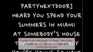 PARTYNEXTDOOR - Wednesday Night Interlude w/ Lyrics (feat. Drake)