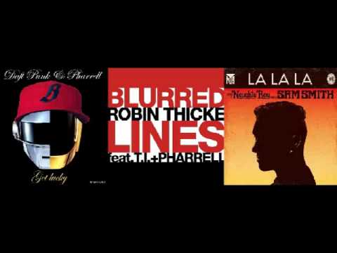 Blurred Lines Get Lucky with Naughty La La La's (JTKO mashup) - Robin Thicke Pharrell T.I. Daft Punk