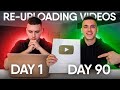 I Tried to Make Money Re Uploading YouTube Videos for 90 days... Here's how it went