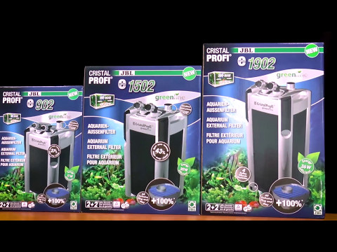 JBL CristalProfi e702 Greenline išorinis filtras, 700 l/h, 60-200 l, 9 W video