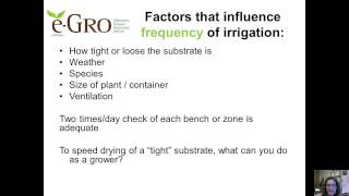 Overview of Irrigation and Methods