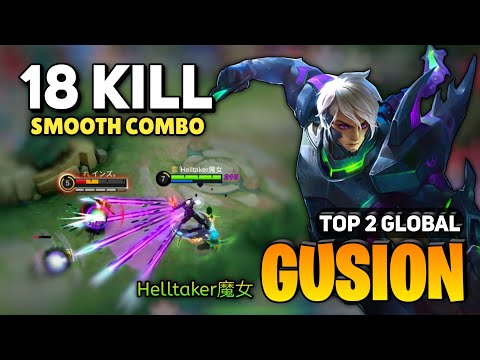 Gusion Amazing Outplay [ Gusion Best Build Top Global ] By Helltaker魔女 - Mobile Legends