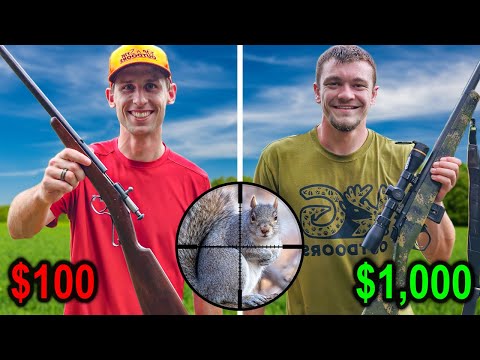 $100 VS $1,000 Squirrel Hunting Challenge! Ft. Kendall Gray
