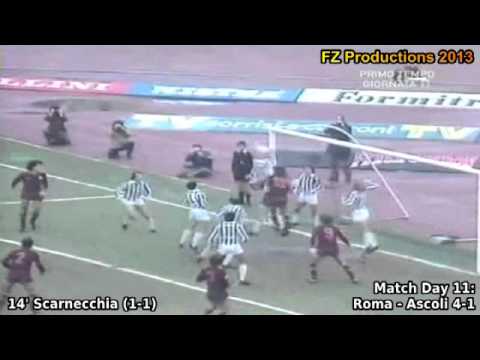 Serie A 1980-1981, day 11 Roma - Ascoli 4-1 (Scarnecchia goal)