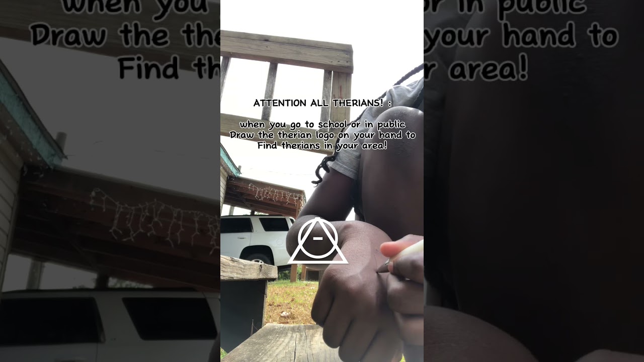 ATTENTION ALL THERIANS! {draw therian logo on your hand so you can find other therians in your area}