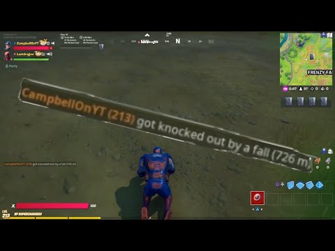 Fortnite fall damage world record "I THINK" (726m)