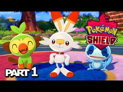 Pokemon Shield LIVE Playthrough Part 1 - Pokemon Sword & Shield Gameplay Walkthrough