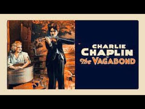 Charlie Chaplin. The Vagabond 1916 film. Colorize 4K restore.