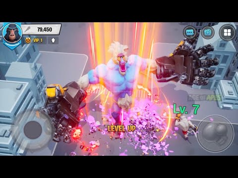 Age Of Apes Ads Review All Levels Part 223:Giant Ape Army Port Escape and Kill