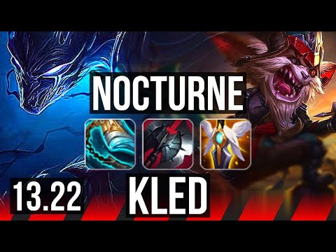 NOCTURNE vs KLED (TOP) | 3.3M mastery, 5/1/10, 400+ games | KR Master | 13.22
