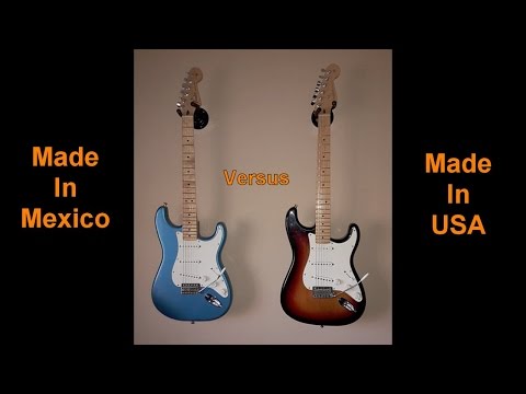 Fender Standard Stratocaster - Made In Mexico vs Made In USA