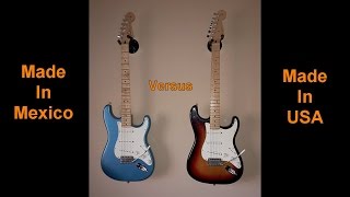 Fender Standard Stratocaster - Made In Mexico vs Made In USA