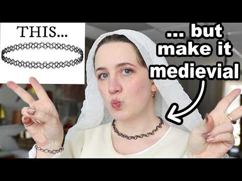 90s-2000s Tattoo Choker but made of Human Hair and based on a real medieval discovery