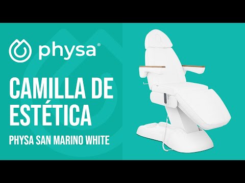 vídeo - Camilla de estética - 3 motores - 300 W - 203 x 62 x 64 - 86 cm - 150 kg - blanca