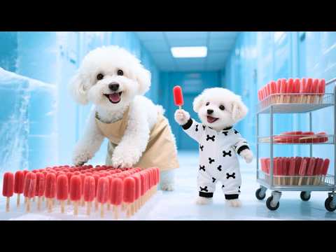 Baby Puppy Shared Its Ice Cream With The Orphaned Dogs 🥺🍦, Mom Dog Used Her Savings To Help The