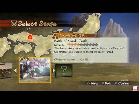 Samurai Warriors 4 Campaign Walkthrough (PS4) Legend of Chugoku Part 3 - Battle of Kozuki Castle