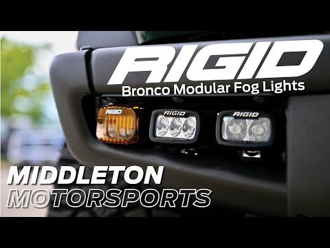 2021+ Bronco Rigid Modular Bumper Triple SR-M Fog Light Install. Best Fog Light Kit Yet?