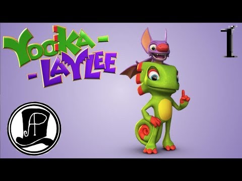 A LIZARD AND A BAT: Let's Play - Yooka-Laylee 100% Run Part 1