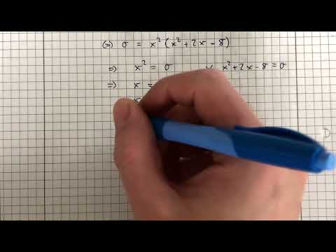 Nullstellen ganzrationaler Funktionen berechnen (Klasse 11)