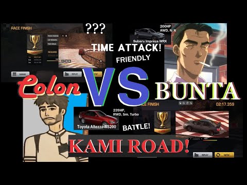 Kami Road, Colon Vs Bunta’s Record, Friendly Battle, CarXD Time Attack Vs Impreza NEW RECORD