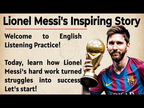 Lionel Messi's Inspiring Story || Learn English Through Story Level 2🔥 || English Listening Practice