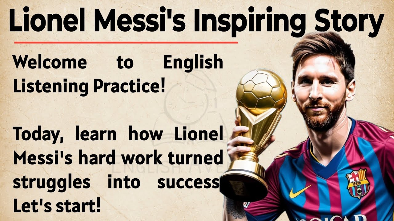 Lionel Messi's Inspiring Story || Learn English Through Story Level 2🔥 || English Listening Practice