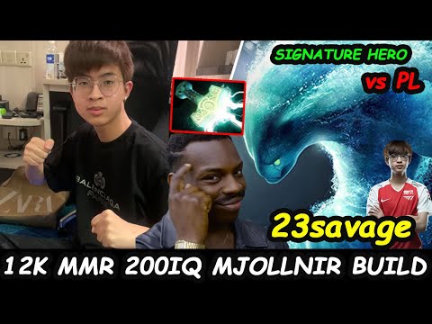 23savage Morphling 12K MMR - 200 IQ Mjollnir BUILD  CLEAR Phantom Cancer Dota 2 pro Gameplay