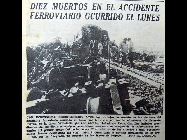 La historia del mayor accidente de trenes en Entre Ríos