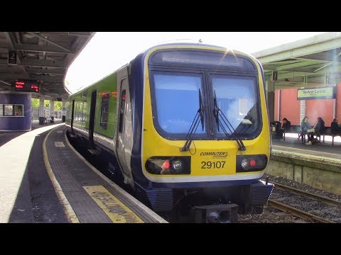 RARE IE 29000 Class DMU 29107 departs Belfast Central on Enterprise Substitution Duties 25/4/17