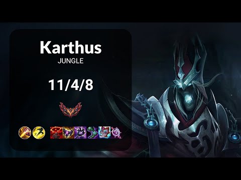 Karthus vs Graves JUNGLE - KR GRANDMASTER Patch 14.21