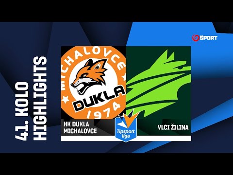 41. kolo: HK Dukla Michalovce - Vlci Žilina 6:3 (3:0, 1:2, 2:1)