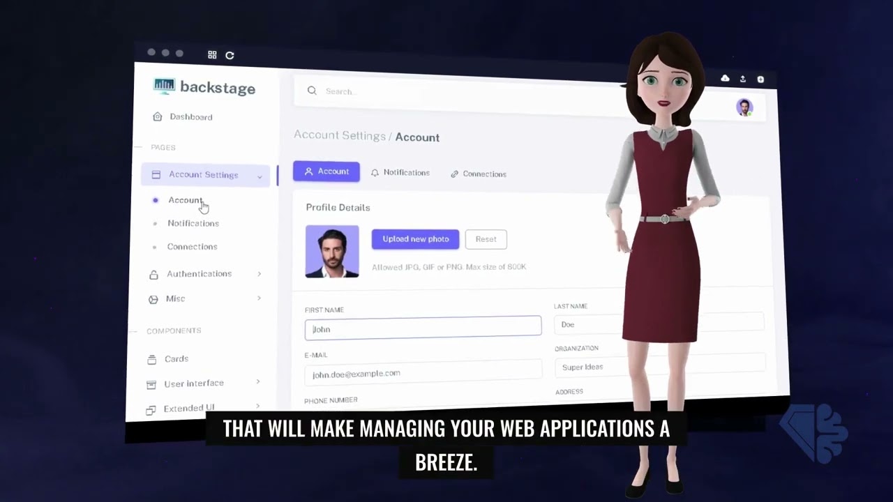 Backstage | HTML & Bootstrap Admin Template