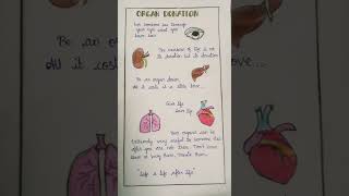 Organ Donation Poster #shorts