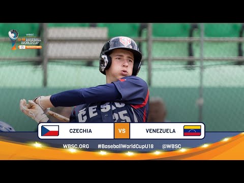 HIGHLIGHTS – Game 47 – Czechia vs. Venezuela – WBSC U-18 Baseball World Cup