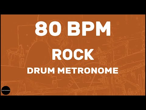 Rock | Drum Metronome Loop | 80 BPM