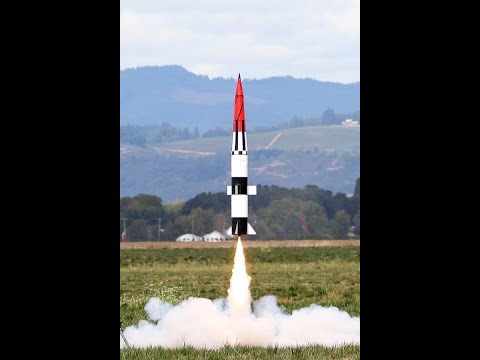 1/5 scale Pershing 1A Highpower Rocket flight