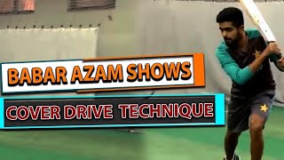 Babar Azam shows cover drive technique | Master class reloaded