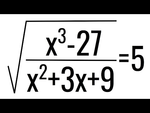 RESOLUCIÓN DE UNA ECUACIÓN IRRACIONAL PASO A PASO. Álgebra Básica
