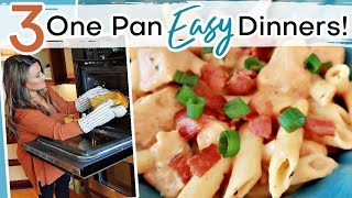 3 QUICK and EASY One Pan Recipes! | DELICIOUS dinners without all the work!
